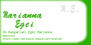 marianna egei business card